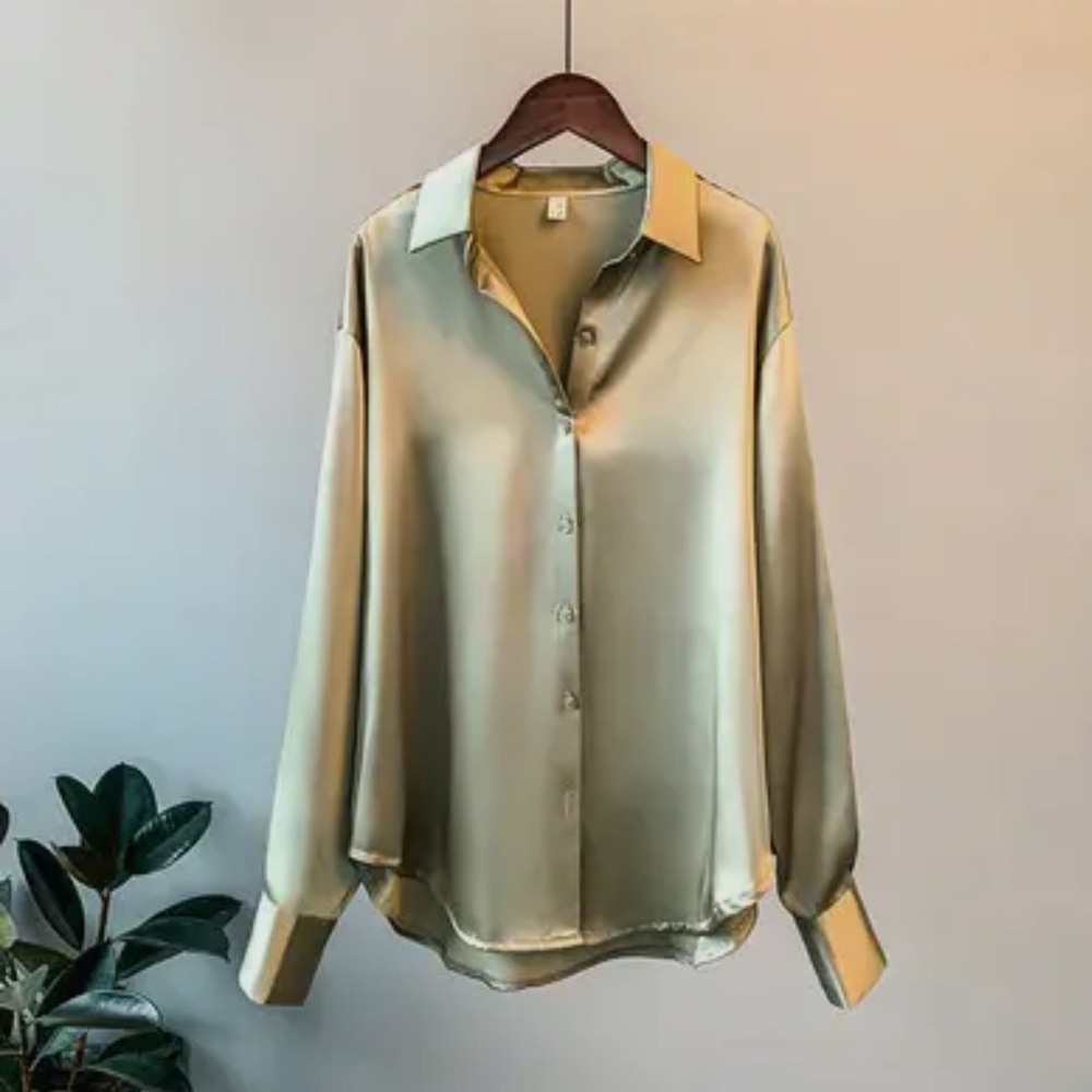 Elegant Women's Satin Blouse